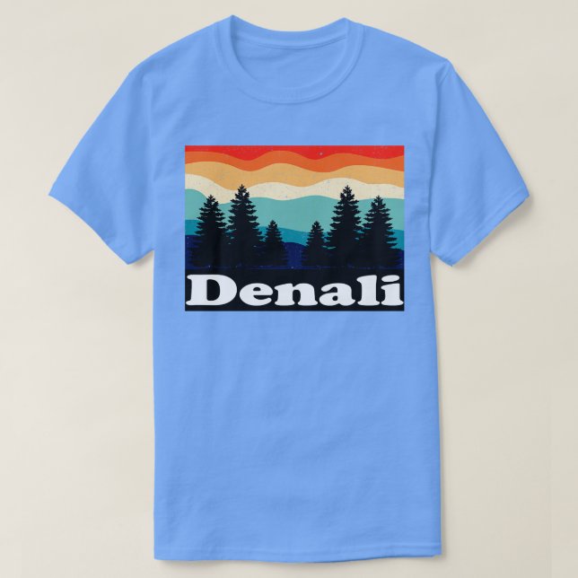 Camiseta Denali Alaska Retro (Diseño del anverso)