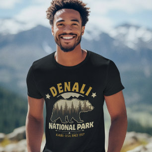 Camiseta Denali National Park Alaska Forest Landscape