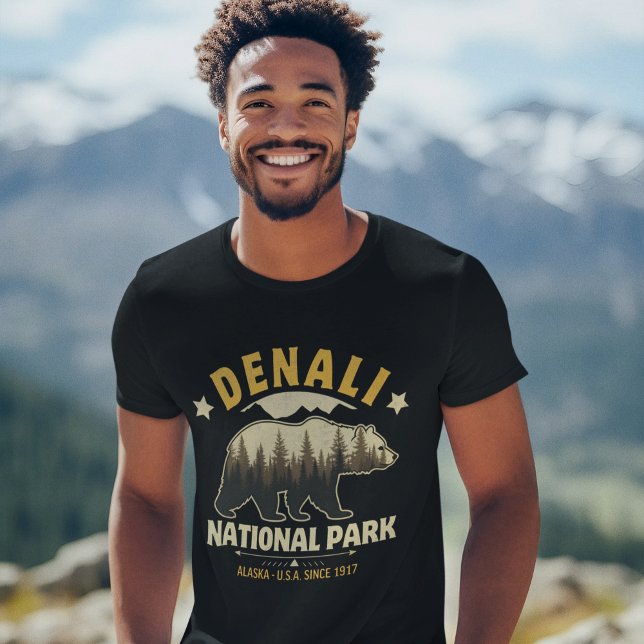 Camiseta Denali National Park Alaska Forest Landscape (Subido por el creador)