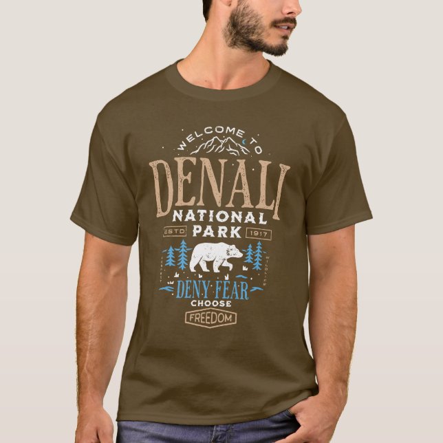 Camiseta Denali Not McKinley 1917 Niega la cosecha del mied (Anverso)