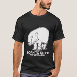 Camiseta Denegación de moo nacida para dormir, el mundo es 