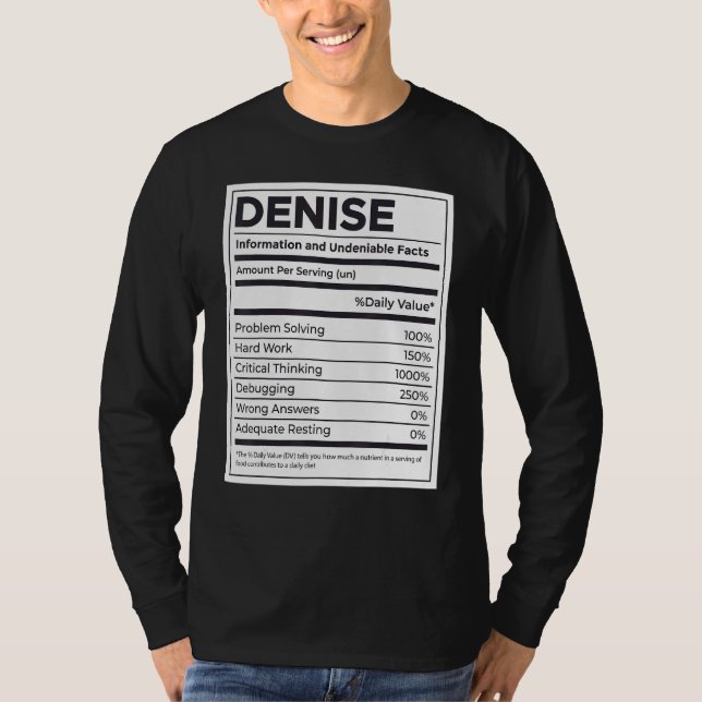Camiseta Denegar información sobre nutrición Problema de so (Anverso)
