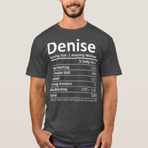 Camiseta DENISE Nutrición Nombre personalizado regalo grac