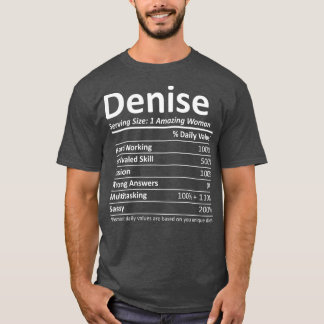 Camiseta DENISE Nutrición Nombre personalizado regalo graci