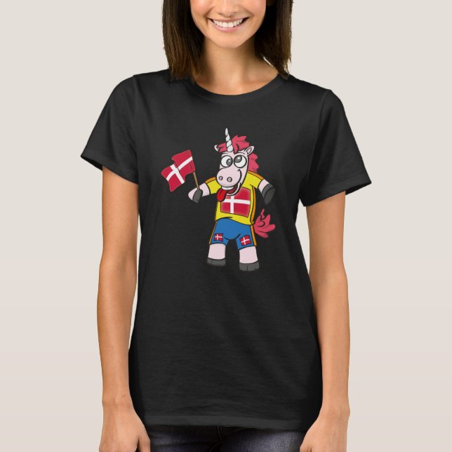 Camiseta Denmark Crazy Unicorn (Anverso)