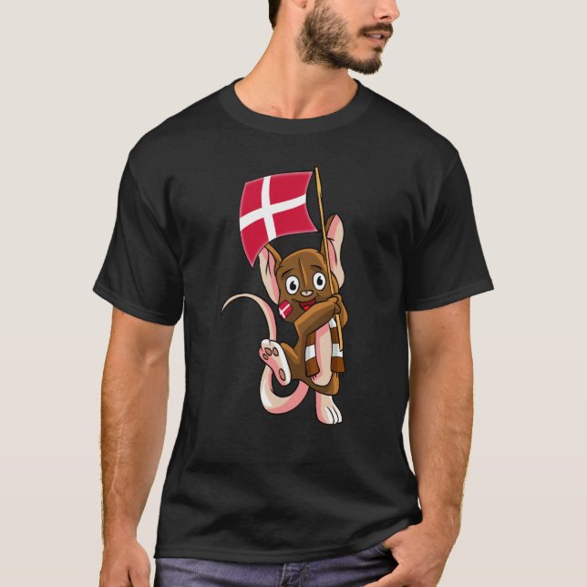 Camiseta Denmark Fan Mouse (Anverso)