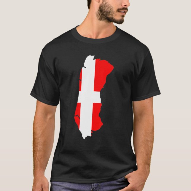 Camiseta Denmark flag in Römö outline Römö (Anverso)