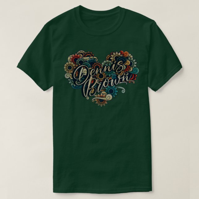 Camiseta Dennis Brown VIGNETTE COLOR ANTIGUO (Diseño del anverso)