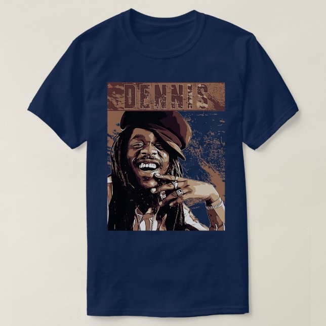 Camiseta Dennis Brown vintage (Diseño del anverso)