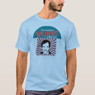 Camiseta Dennis Kucinich una amenaza para el presidente