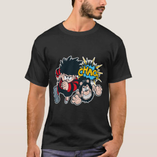 Camiseta Dennis la amenaza CAOS estilo retro chica divertid