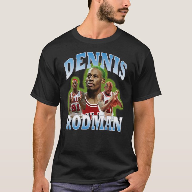 Camiseta Dennis Rodman Vintage Bootleg Classic T-Shirt (Anverso)