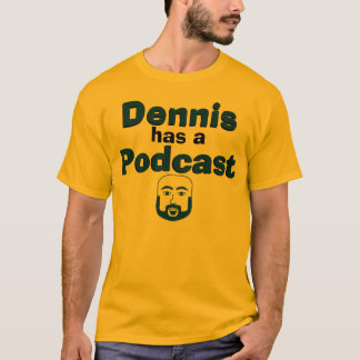 Camiseta Dennis tiene un podcast - naranja