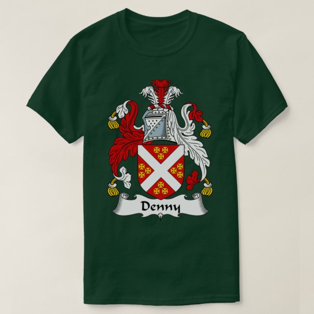 Camiseta Denny Coat of Arms Family Crest (Diseño del anverso)
