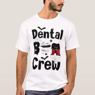 Camiseta Dental Boo Crew Halloween Dentist Dental Assistant