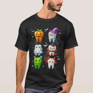 Camiseta Dental Boo Crew Teeth Dentist Halloween Costumbres