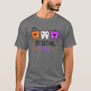Camiseta Dental Crew Tooth Halloween Funny Dentisistan