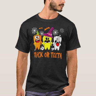 Camiseta Dental Dental De Halloween Con Rastreo O Diente De