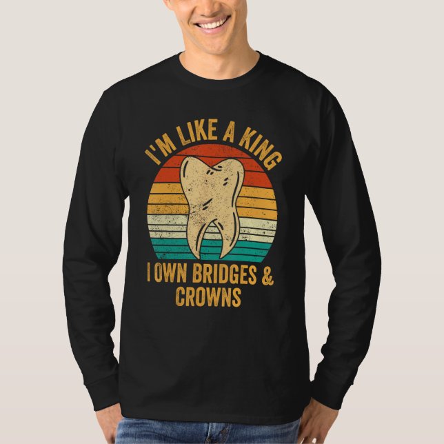 Camiseta Dental Lab Tech Technician Assistant King Bridges  (Anverso)