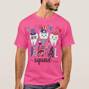 Camiseta Dental Squad 4th Of July Dentist Funny American Pa