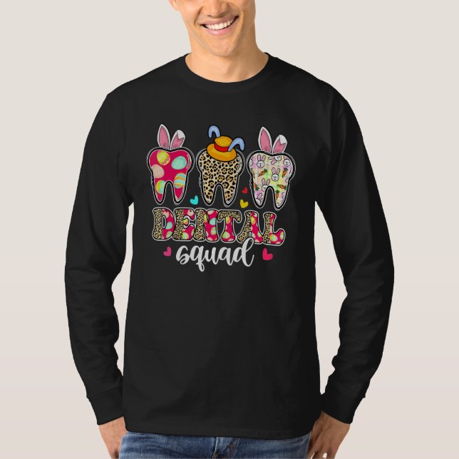 Camiseta Dental Squad Bunny Teeth Dental Assistant Easter (Anverso)