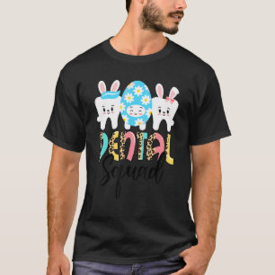 Camiseta Dental Squad Conejitos Dientes Lindo Asistente Den