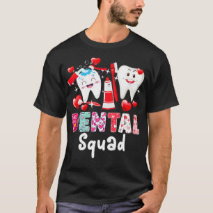 Camiseta Dental Squad Dental Assistant Dentient Happy Valen