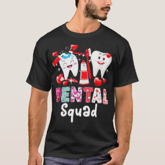 Camiseta Dental Squad Dental Assistant Dentient Happy Valen