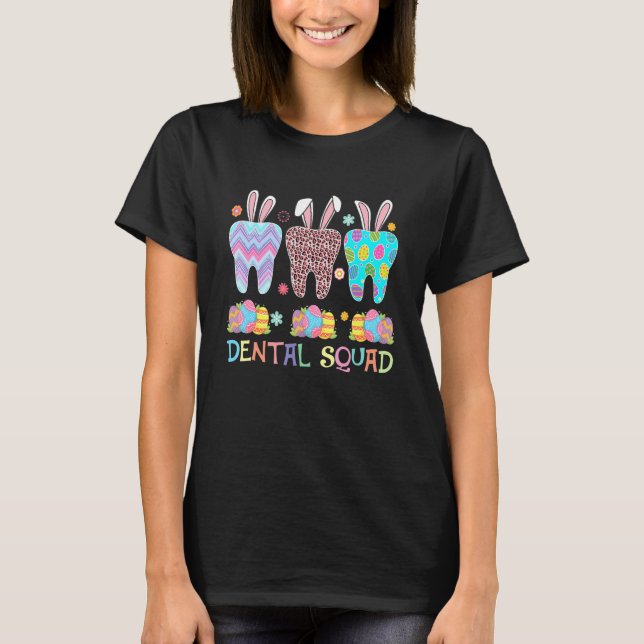 Camiseta Dental Squad Dental Assistant Dentite Cute Teeth E (Anverso)