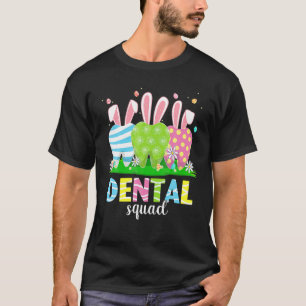 Camiseta Dental Squad Dentist Tooth Bunny Easter Eggys Flow