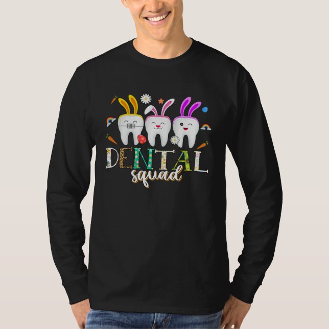 Camiseta Dental Squad Easter Day  Tooth Dental Assistant De (Anverso)