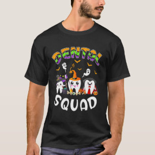 Camiseta Dental Squad Funny Teeth Dentieen Costume Hallowee