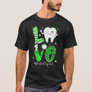 Camiseta Dental Squad irlandés Tooth Love Dentienist Hygien