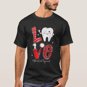 Camiseta Dental Squad Leopard Tooth Love Dentienist
