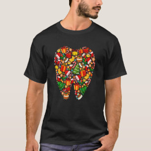 Camiseta Dental Squad Teeth Dentienist Higienist Merry Chri