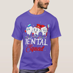 Camiseta Dental Squad Teeth Dentist Asst Navidades Xmas Hom