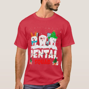 Camiseta Dental Squad Teeth Dentist Asst Navidades Xmas Hom