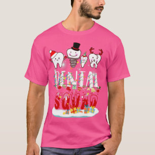 Camiseta Dental Squad Teeth Dentist Asst Navidades Xmas Hom