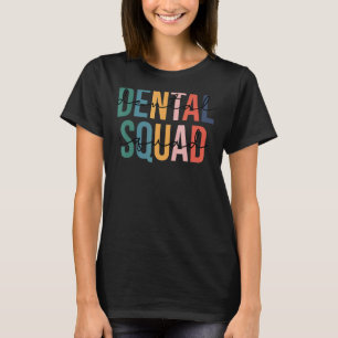 Camiseta Dental Squad Vintage Retro Dental Assistant Dental