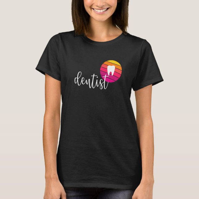 Camiseta Dental Student Vintage Retro Teeth (Anverso)