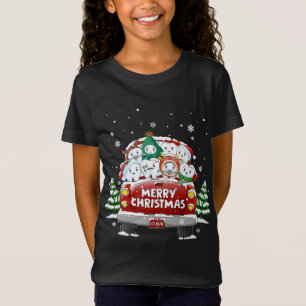 Camiseta Dental Teeth Merry Christmas Red Truck Dentist Chr