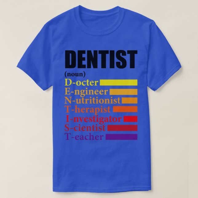 Camiseta Dentist Definition Gift (Diseño del anverso)