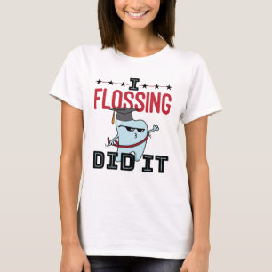 Camiseta Dentist Dental School Graduation Funny Flossing
