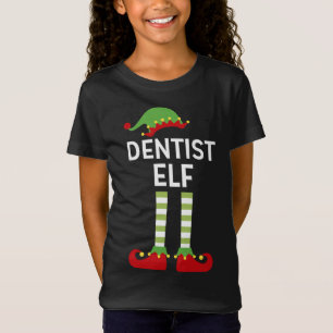 Camiseta Dentist Elf Cute Navidades familiares coincidentes