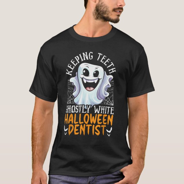 Camiseta Dentist Halloween Trick O Tret Dentistry Dental (Anverso)
