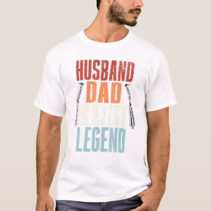 Camiseta Dentist Husband Dad Dentist Legend Graphic For Fat