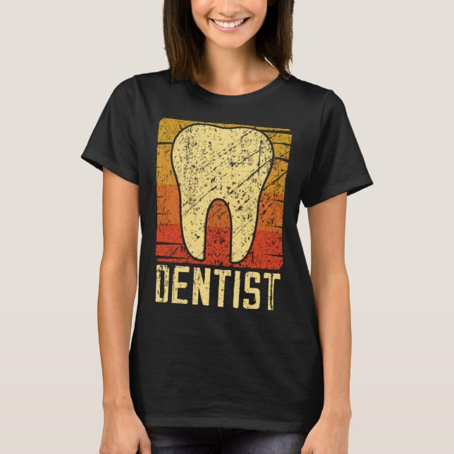 Camiseta Dentist Tooth Retro Funny (Anverso)
