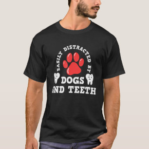 Camiseta Dentista Auxiliar Dental Higienista Perro