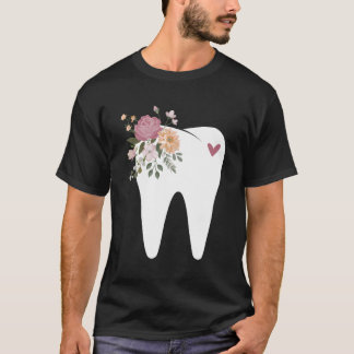 Camiseta Dentista Auxiliar Dental Oral Higiénico Flujo de D