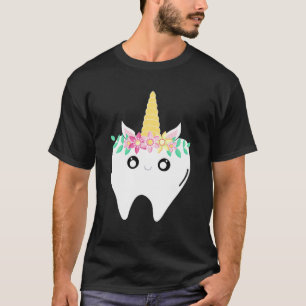 Camiseta Dentista de dientes de unicornio perdió la primera